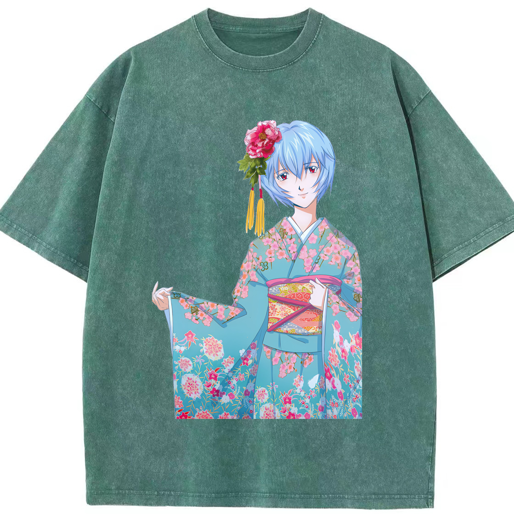 （画像用） EVA 新世紀エヴァンゲリオン 綿100% ヴィンテージ風 半袖Tシャツ（フロントプリント）